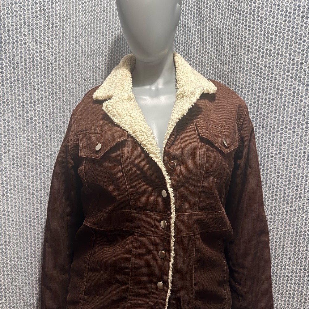 Cozy Brown Teddy Jacket with Sherpa Lining